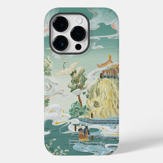 Japanese art stork Phone Case Iconic Art Cover (Back)