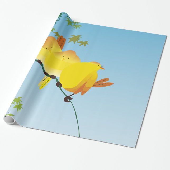 Japanese art wrapping paper (Unrolled)