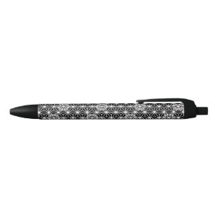Japanese Asanoha pattern - black and white Ink Pen