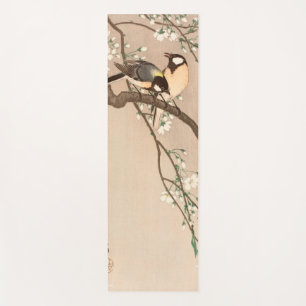 Japanese Asian Koson Bird Chickadee Songbird Yoga Mat