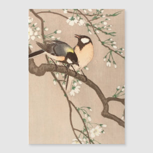 Japanese Asian Ohara Koson Bird Chickadee Songbird