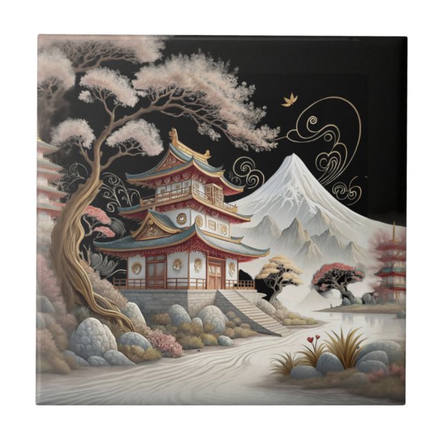 Japanese assent house  ceramic tile (Front)
