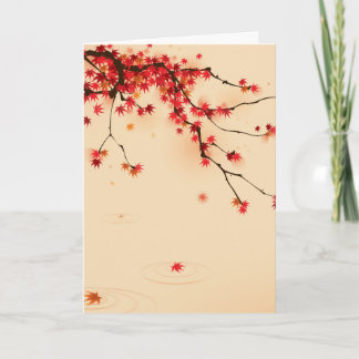 Japanese Autumn Art Card