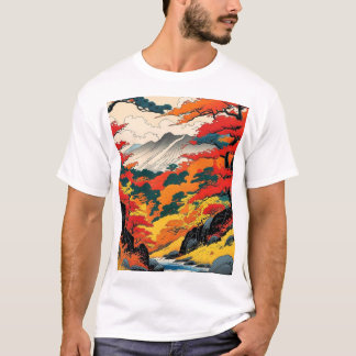 Japanese Autumn Fall Foliage T-Shirt