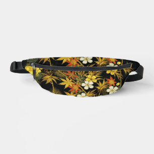 Japanese Autumn Leaves Antique Botanical Bum Bags
