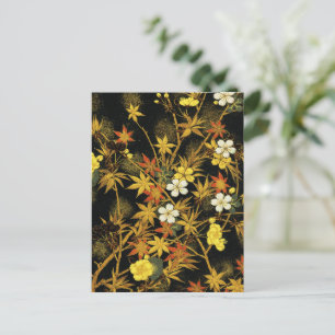 Japanese Autumn Leaves Antique Botanical Postcard
