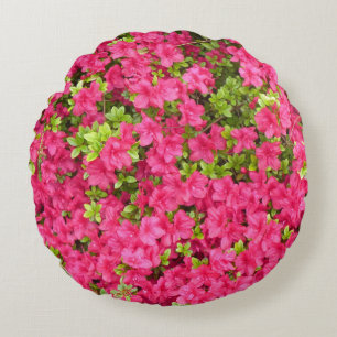 Japanese azaleas round cushion