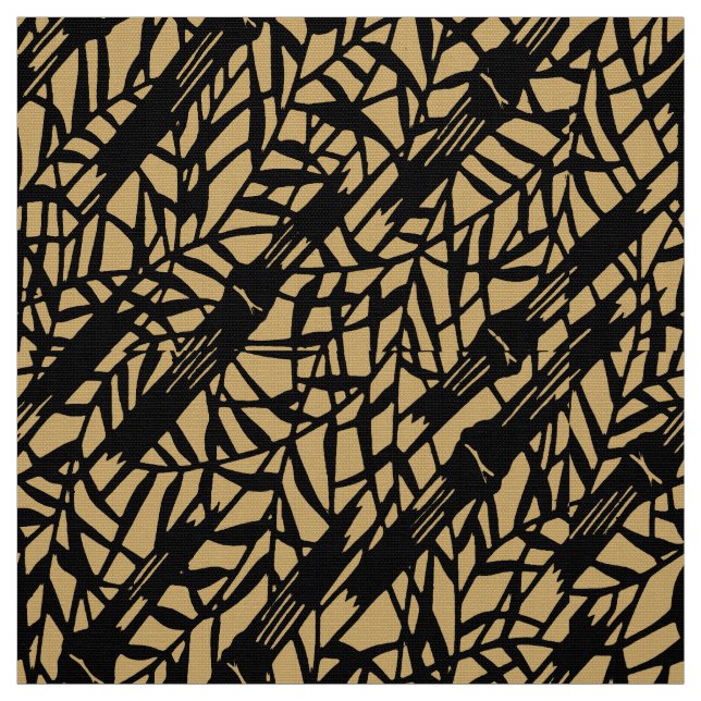 Japanese Bamboo Stencil Ise Katagami Pattern Fabric (Swatch)