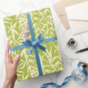 Japanese Bamboo Watercolor Wrapping Paper