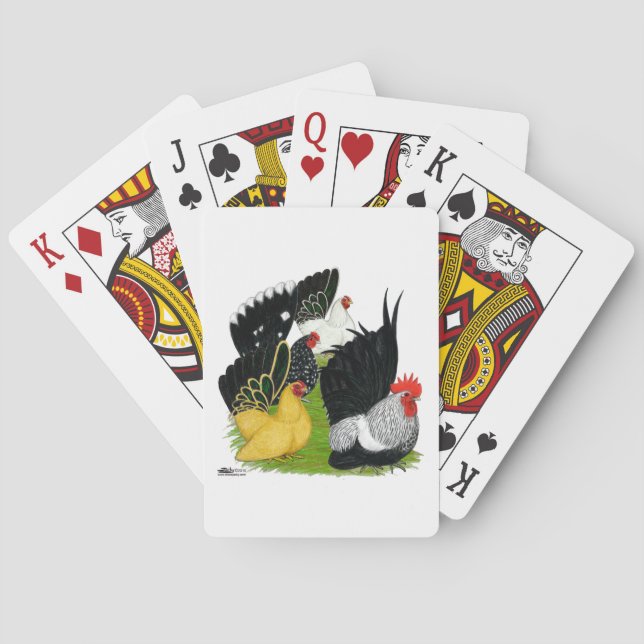 Japanese Bantam Quartet Playing Cards (Back)