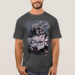 Japanese Beautiful Cherry Blossom, Sakura with Mou T-Shirt