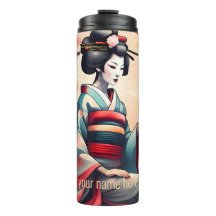 JAPANESE BEAUTY GEISHA WOMAN CHERRY BLOSSOMS