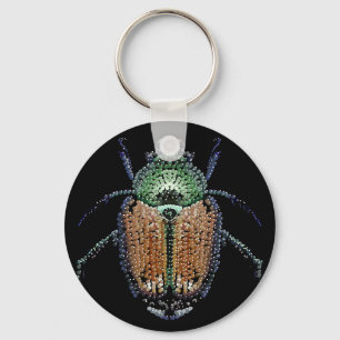 Japanese Beetle Key Ring