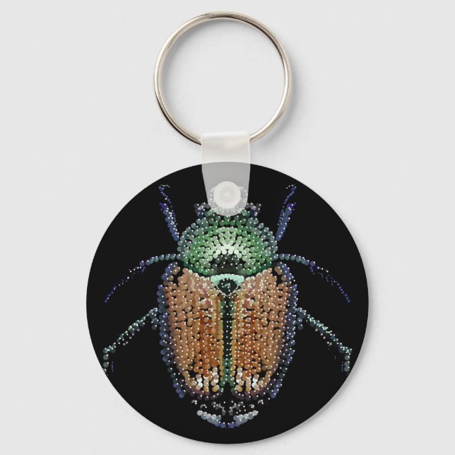 Japanese Beetle Key Ring (Front)