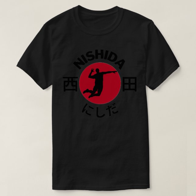 Japanese Best volleyball player Nishida T-Shirt (Design Front)