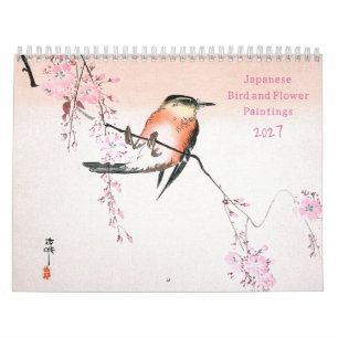 Japanese Bird and Flower Paintings 2027 Calendar
