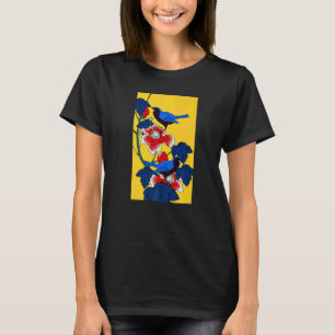 Japanese Bird Flower Tree Sakura Blossom Flowers T-Shirt