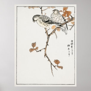 Japanese Birds 4 Poster