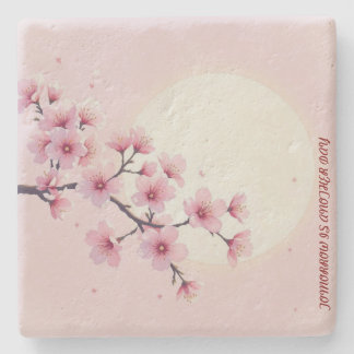 Japanese Blossom Stone Coaster 