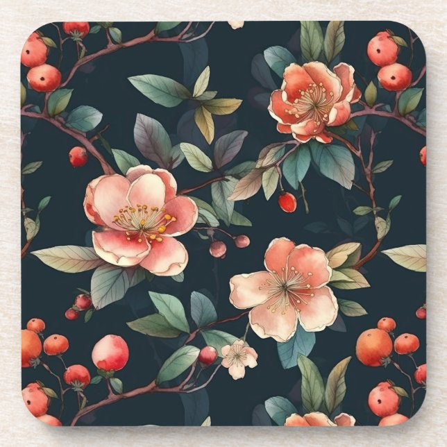 Japanese Blossoms Coaster (Front)