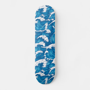 Japanese blue wave skateboards