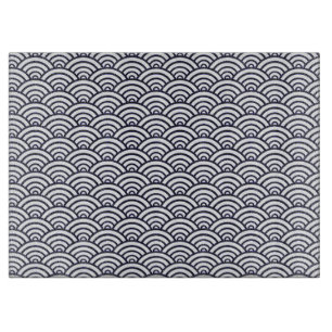 Japanese Blue Waves Seigaiha Sea Cutting Board