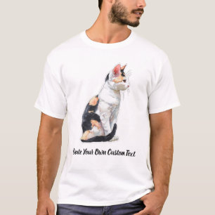 Japanese Bobtail Cat Create Your Own Custom Text T-Shirt