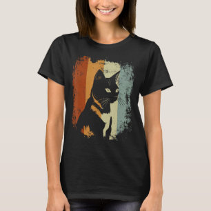 Japanese Bobtail Cat Retro Style T-Shirt
