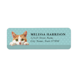 Japanese Bobtail Cat Return Address Labels