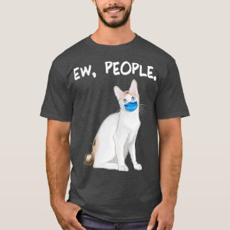 Japanese Bobtail Ew People Funny Cat Wearing T-Shirt