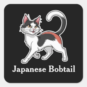 Japanese Bobtail Square Sticker