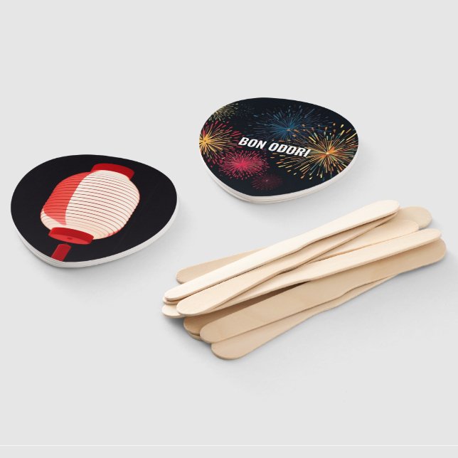 Japanese Bon Odori Festival Fans | Customisable (Non-assembled)