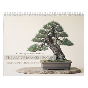 Japanese Bonsai Art Wall  Calendar