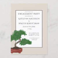 Japanese Bonsai Tree Wedding Engagement Party