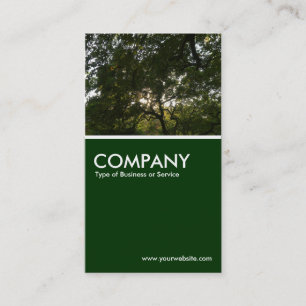 Japanese Branches 04 - Dark Green Business Card