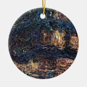 Japanese Bridge by Claude Monet, Vintage Fine Art Ceramic Tree Decoration