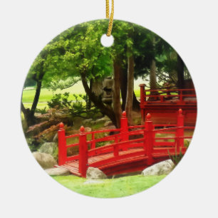 Japanese Bridge Ceramic Tree Decoration