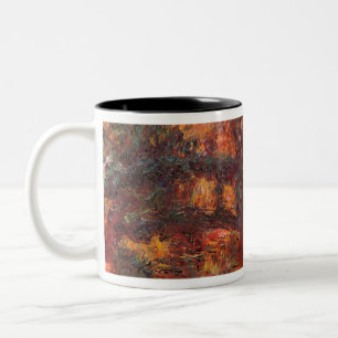 Japanese Bridge - Claude Monet - c1920 Two-Tone Coffee Mug