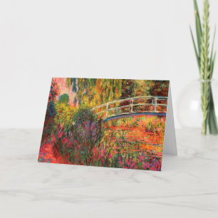 Japanese Bridge   Claude Monet Card