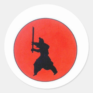 Japanese Bushido Classic Round Sticker