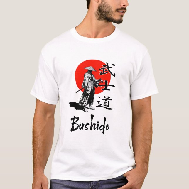 Japanese Bushido - Samurai Spirit T-Shirt (Front)