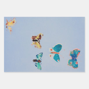 JAPANESE BUTTERFLY  Wrapping Paper Sheet Set