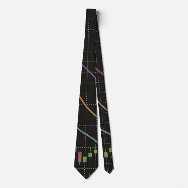 Japanese Candlestick with Indicator Alligator Tie (Front)