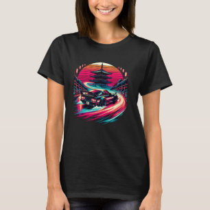 Japanese Car Racing Drifting lover racing cars des T-Shirt