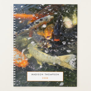 Japanese Carp Koi Fish Swimming Good Luck Planner