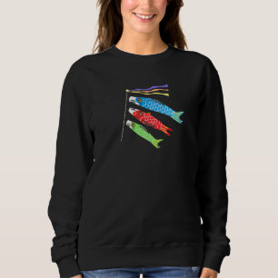 Japanese Carp Koi Koinobori Flag Childrens Day Kod Sweatshirt