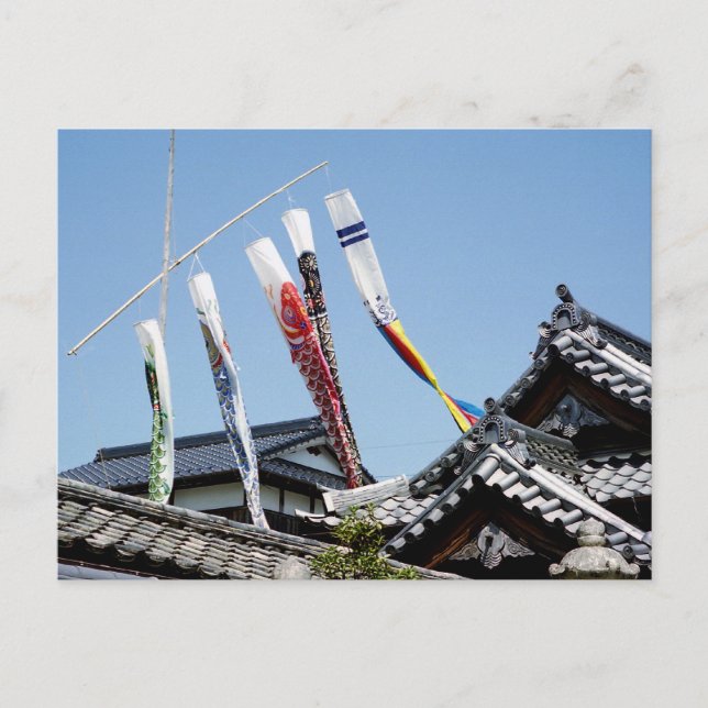 Japanese Carp Streamers Postcard (Front)