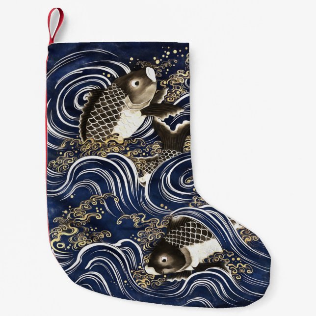 Japanese carps Christmas Stocking (Front)