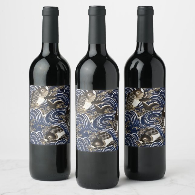 Japanese carps  Label Set (Bottles)