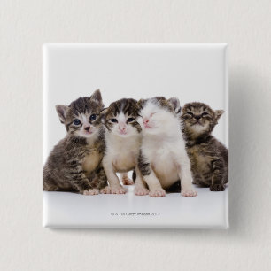 Japanese cat 15 cm square badge